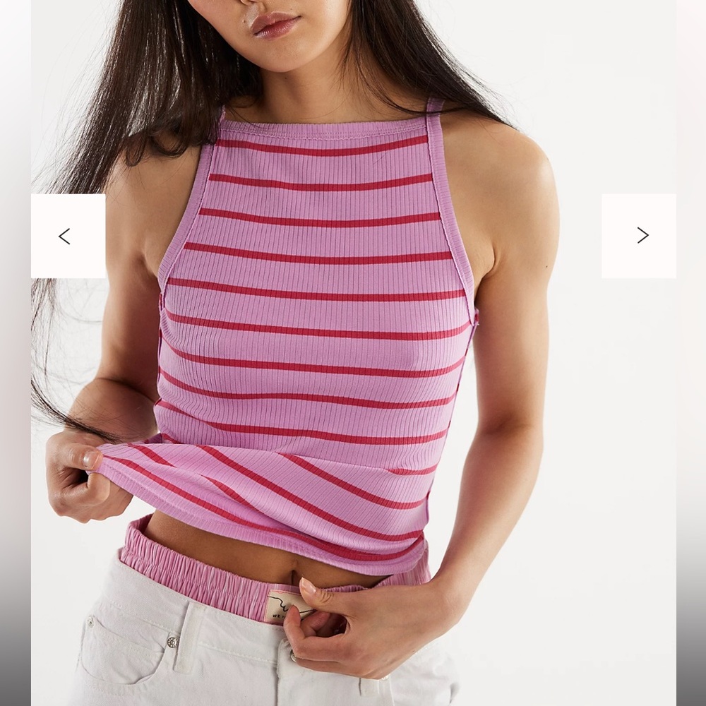 We The Free Mia Striped Tank - orchid combo